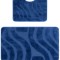 Set 2 Covorase Baie Model Symphony 2582, Marimi 50 x 80 40 x 50 cm, Albastru, Antialergic, Polipropilena