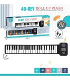 Piano din Silicon pentru Copii 49 de Claviaturi cu USB