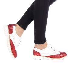 Pantofi dama Bonton rosii foto
