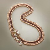 Cumpara ieftin Colier Remarkable din perle, granat, cuarț și citrin