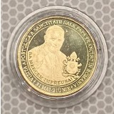 50 BANI 2019 VIZITA PAPEI - UNC, IN CAPSULA