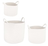 Cumpara ieftin Set 3 cosuri depozitare Candor &Oslash;28x21h; &oslash;36x28h; &oslash;40x39h