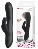 Vibrator Pretty Love Dylan, 7+4 Moduri Stimulatoare, Silicon, USB, Negru, 21 cm