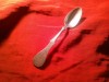 Lingurita, Argint marcat 12, Romania, sfarsit secol 19 frumos gravat , L=16cm , 30,6g, Tacamuri