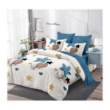 Cumpara ieftin Lenjerie de Pat Bumbac Finet 6 Piese cu Elastic - DNA313