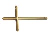 Suport otel pentru bara, auriu, 150 mm