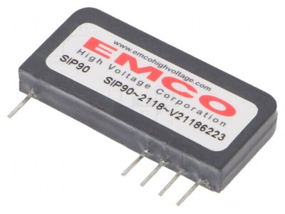 Convertor DC/DC 3-6.7V la 25-90V 1mA THT SIP90 foto