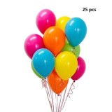 Set 25 Baloane din Latex, Flippy Metalizate, Model Party, 30 cm, Multicolore, 2.8 g, Oem
