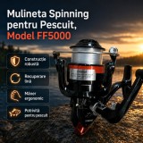 Mulineta Spinning pentru Pescuit, Model FF5000