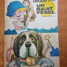 carte pentru copii - un baiat vesel - de virgil ene - din anul 1989