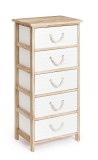 Cumpara ieftin Comoda lemn mdf alb maro Yvette 40x29x90h