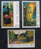 BC283, Insulele Feroe 1995, 2 serii picturi si Craciun (2 poze)