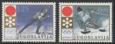 Iugoslavia 1972 - Jocurile Olimpice Sapporo, sport, serie neuzata