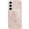 Husa pentru Samsung Galaxy S25 Ultra - Guess IML Peony On 4G Background MagSafe (GUHMS25LH4PYEEP) - Pink