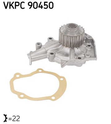 SKF VKPC 90450 Pompă de apă, răcire motor foto
