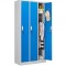Vestiar metalic Premium 3 usi color albastru 900x450x1800 mm (LxlxH), neasamblat, Extra Plus