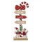 Decorațiune Crăciun, Model Băț Acadea, Lemn, Multicolor, &Icirc;nălțime 24 cm