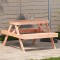 vidaXL Masă de picnic, 105x134x75 cm, lemn masiv douglas 832570