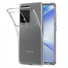 Husa Cover Silicon Slim X-Fitted Jacket pentru Samsung Galaxy S20 Ultra Transparent foto