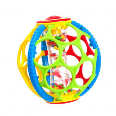 Jucarie Zornaitoare forma Minge, Multicolor, 16 cm, ATU-089403