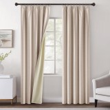 Cumpara ieftin Set 2 Draperii Blackout Bej 260 x 140 cm - CN
