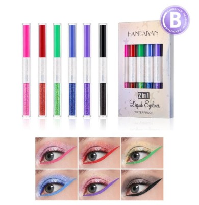 Set 6 Tusuri de ochi colorate, Handaiyan, Liquid Eyeliner, Waterproof, B foto