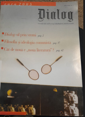 Revista DIALOG, anul I, nr. 1, serie noua, 2005 IASI, de colectie, Universitate foto