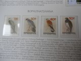 Bophuthatswana-Fauna ,pasari de prada-serie completa-nestampilate