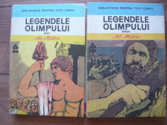 AL. MITRU - LEGENDELE OLIMPULUI (biblioteca pentru toti copiii, 2 volume) - 1983 foto