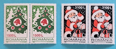 TIMBRE ROMANIA L.P.1496/1999 -CRACIUN - Serie &amp;icirc;n pereche -MNH foto