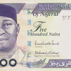 Bancnota Nigeria 500 Naira 2014 - P30m UNC