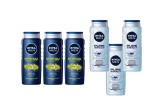 Set Nivea Variety 6 x Componente, 3 x gel dus 500ml energy men, 3 x gel dus 500ml men pure impact, curatare eficienta
