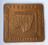 Cumidava - Risnov vestigii arheologice expo filatelica 1979 - medalie rara