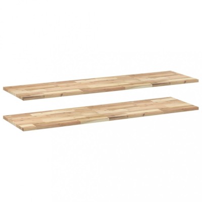 Rafturi plutitoare 2 buc. 140x40x2cm lemn masiv acacia netratat foto