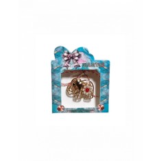 Martisor tip brosa cu model elefantel cu pietricele pentru 1 si 8 martie