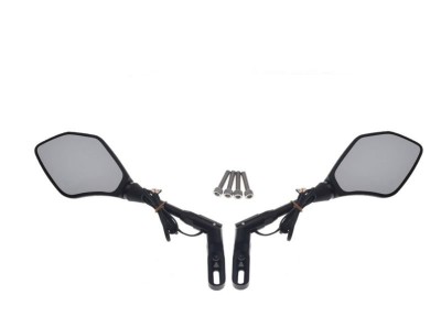 Set oglinzi moto/atv, cu semnalizari, omologate E9, din plastic, prindere cu sur... Cod Produs: MX_NEW LM0052 foto