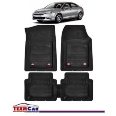 Covorase Auto TeamCar&reg; Tip Tavita Compatibile Citroen C5 I (2001-2008) Negru Material Rezistent