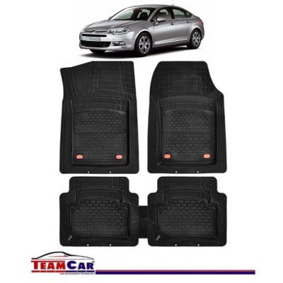 Covorase Auto TeamCar&amp;reg; Tip Tavita Compatibile Citroen C5 I (2001-2008) Negru Material Rezistent foto
