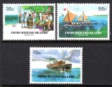Cocos (Keeling) Islands 1984 - Vapoare, Barrel Mail, serie neuzata