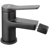Baterie bideu Ferro Stratos BSC6BL, fara ventil, aerator, cartus ceramic, Negru