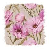 Cumpara ieftin Sticker decorativ Flori, Roz, 55 cm, 11816ST, Oem
