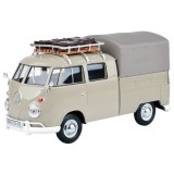 Camioneta cu remorca acoperita Motormax, Volkswagen Type 2 T1, 1:24