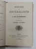 MEMOIRES D &#039;UN JOURNALISTE par H. DE VILLEMESSANT - SCENES INTIMES , 1876