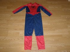 costum carnaval serbare spiderman pentru copii de 4-5-6 ani foto