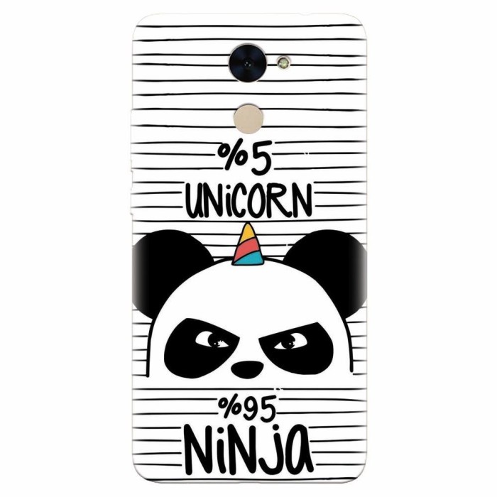 Husa silicon pentru Huawei Enjoy 7 Plus, Unicorn Ninja