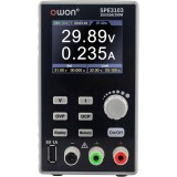 Sursa de alimentare, OWON, SPE6103, LCD 2.8&quot;, 1 canale, pentru alimentare &icirc;n atelier, Memorie setari
