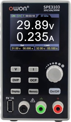 Sursa de alimentare, OWON, SPE6103, LCD 2.8&amp;quot;, 1 canale, pentru alimentare &amp;icirc;n atelier, Memorie setari foto