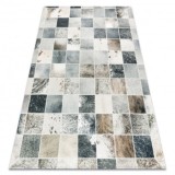 Covor PATCHWORK 21716 bej - Piele de vaca, 120x170 cm