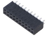 Conector şiruri pini mamă 14 pini 2,54mm aurit THT SAMTEC