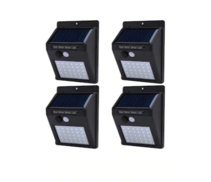 Set 4 Lampi Solare cu 30 LED, senzor de miscare si senzor de lumina